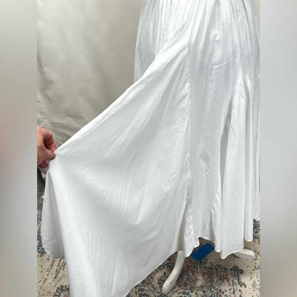 CHELSEA & THEODORE White smocked‎ top full skirt dress size S. - Picture 7 of 13